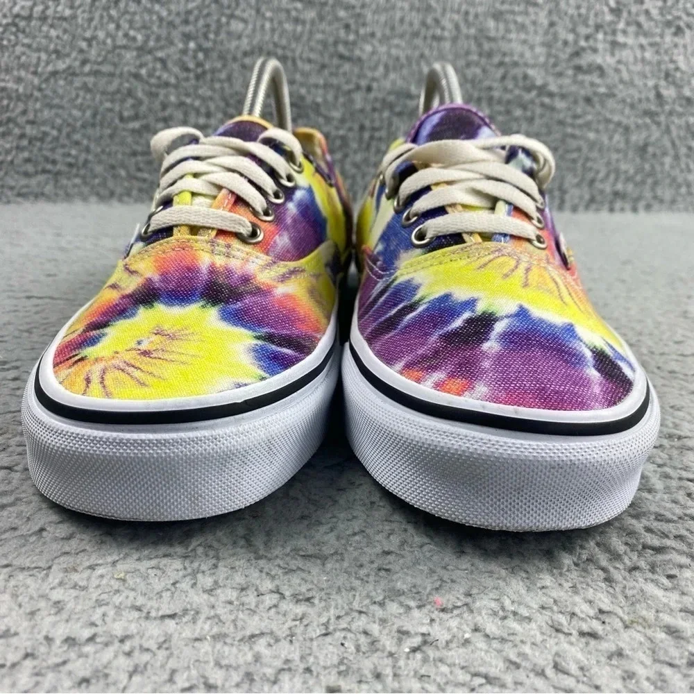 VANS SHOES Authentic Washed‎ Tie Dye True White Womens 9.5 Skate Mens 8 Lace Up - Picture 5 of 15